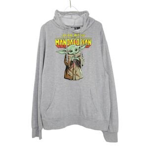 Star Wars "The Mandalorian" Baby Yoda Graphic Hoodie Sweatshirt Medium Unisex